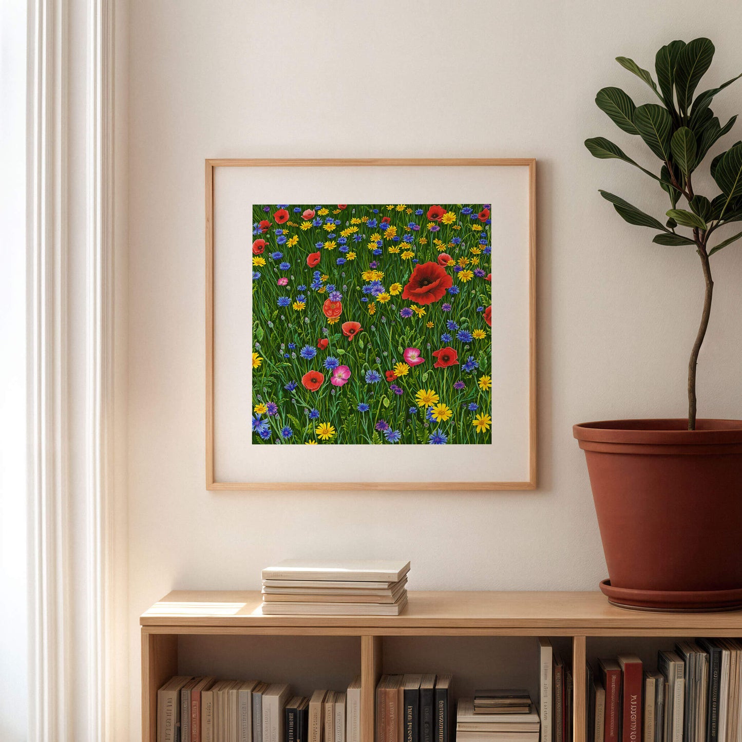 Among Wildflowers Print