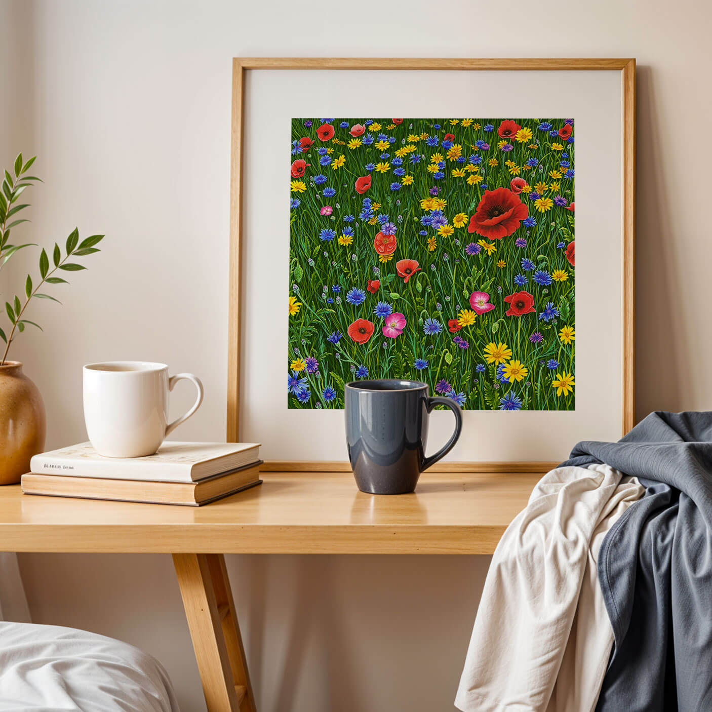 Among Wildflowers Print
