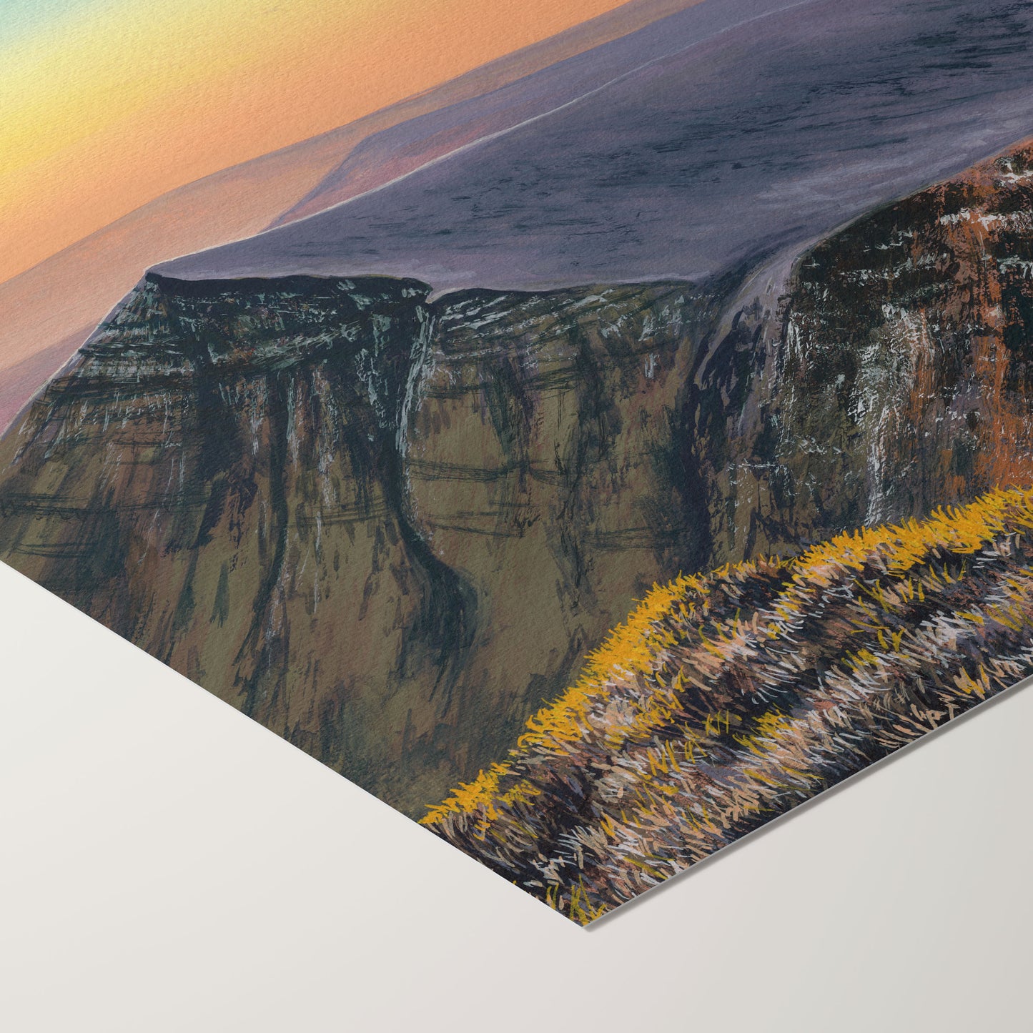 Hues Of Gold A5 Print