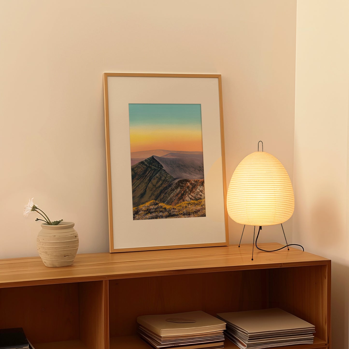 Hues Of Gold A5 Print