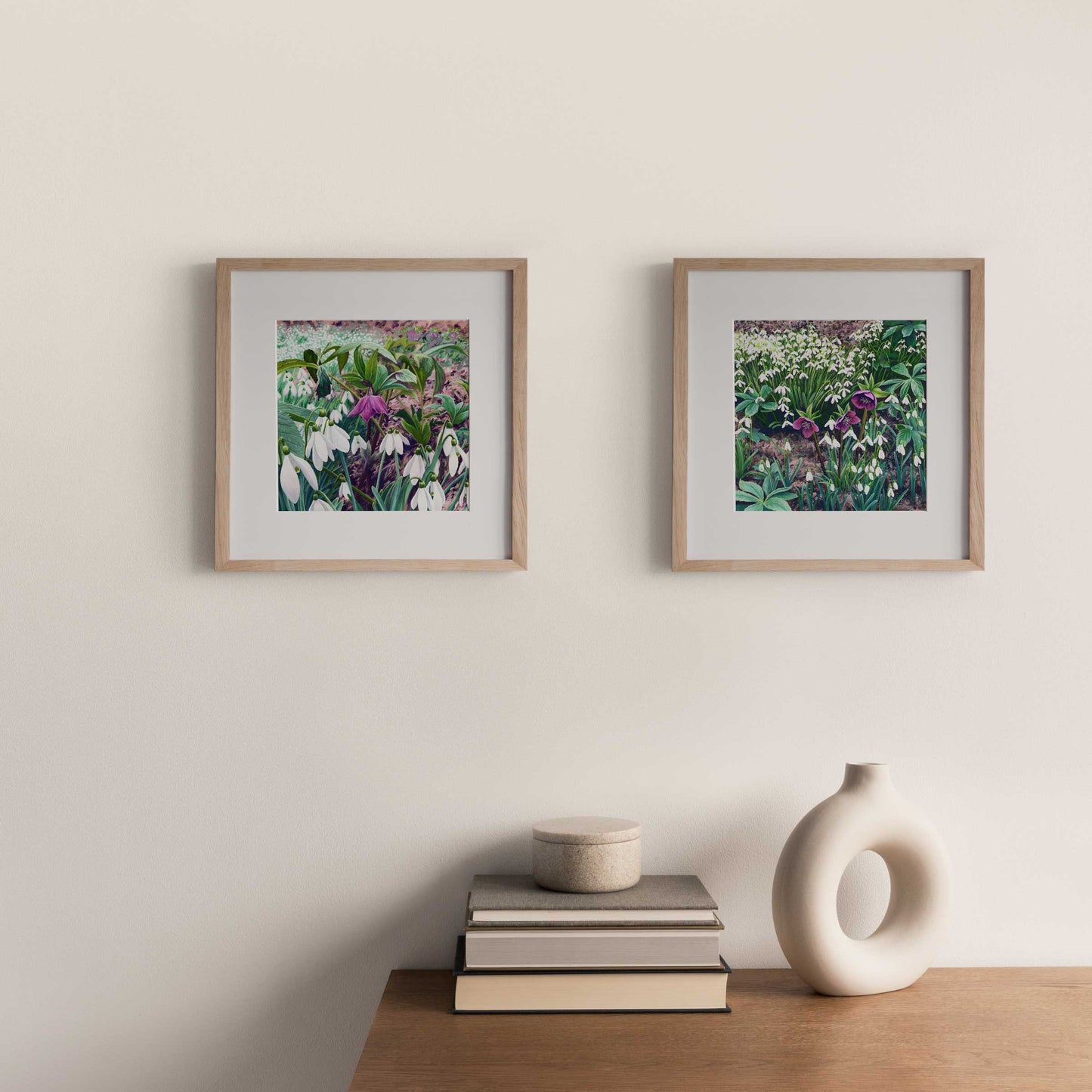 Snowdrops And Hellebore