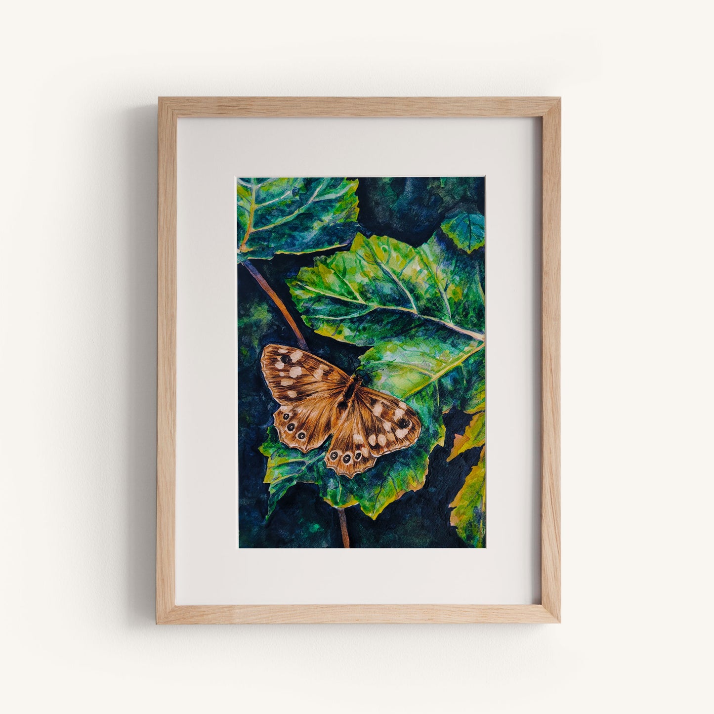 Speckled Wood in Watercolour
