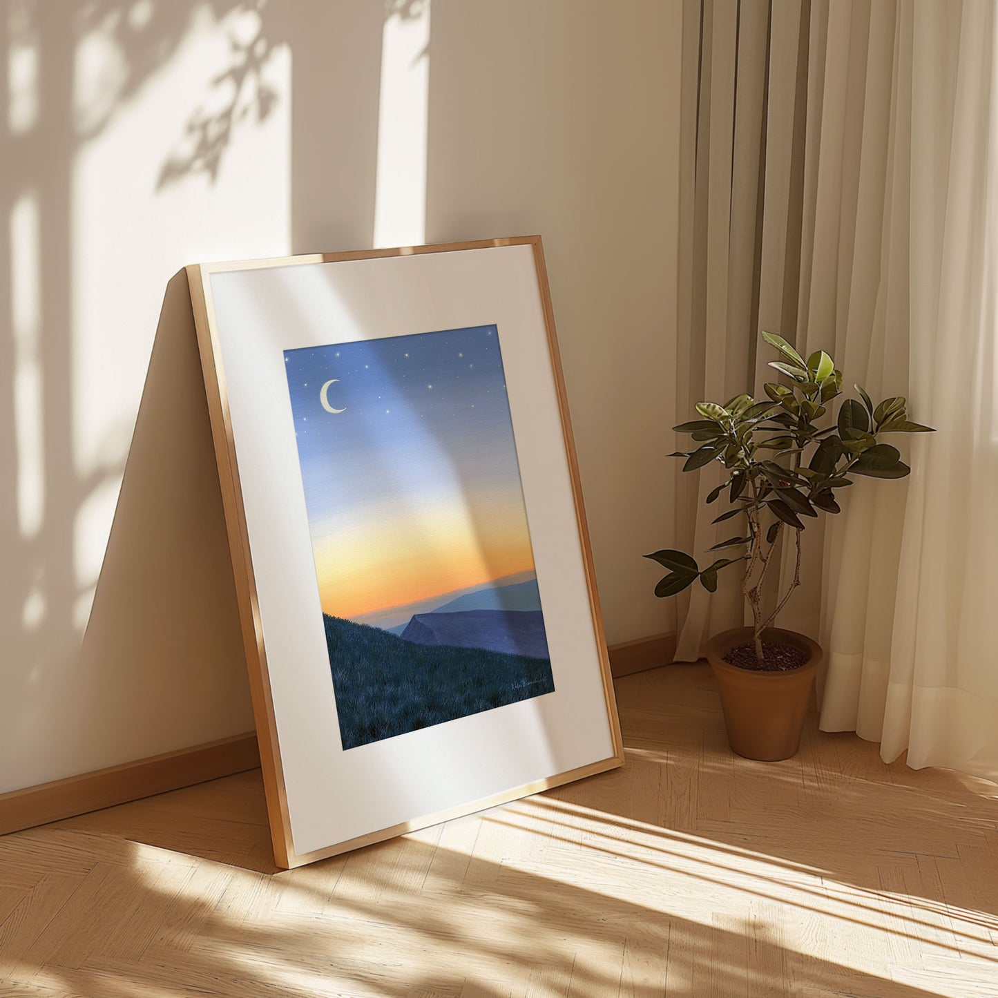 To The Moon And Back Print