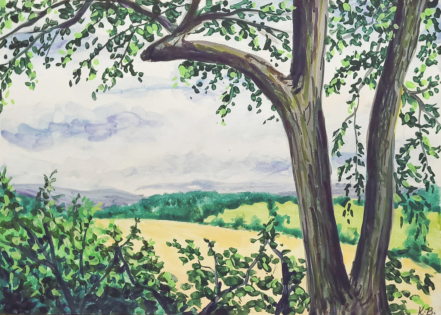 View From The Fort Original Painting