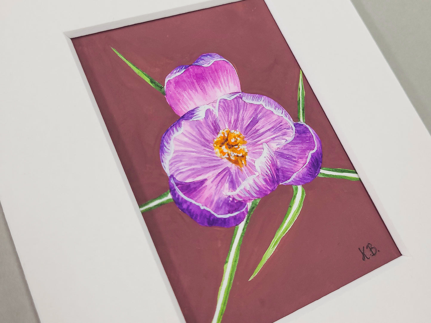 Crocus Original 'Mini' Painting