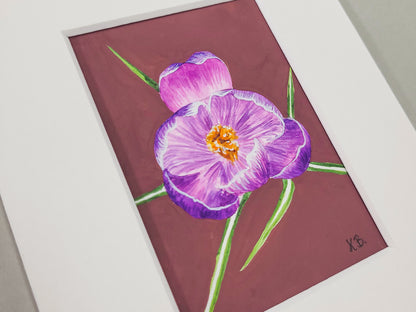 Crocus Original 'Mini' Painting