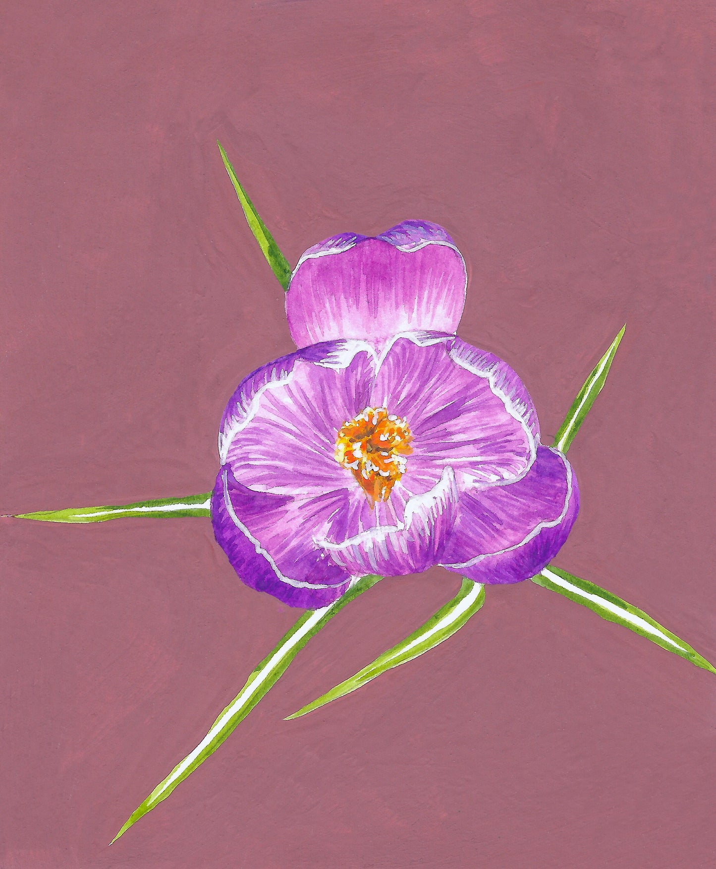 Crocus Original 'Mini' Painting